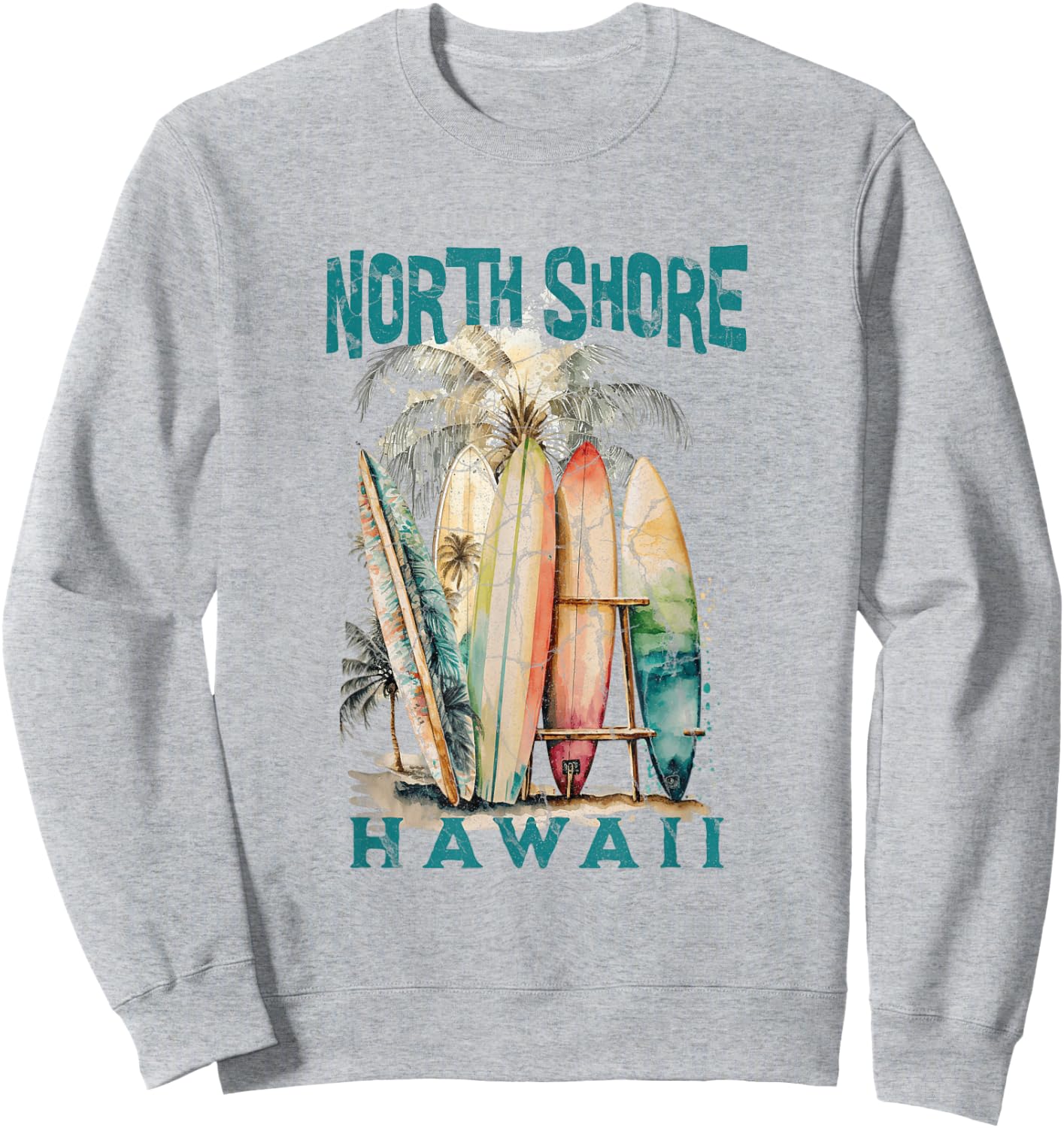 North Shore Hawaii Sweatshirt - Sweatshirt | Ash