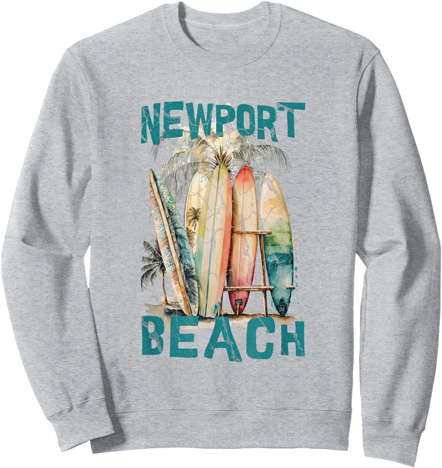Newport Beach Sweatshirt - Sweatshirt | Ash