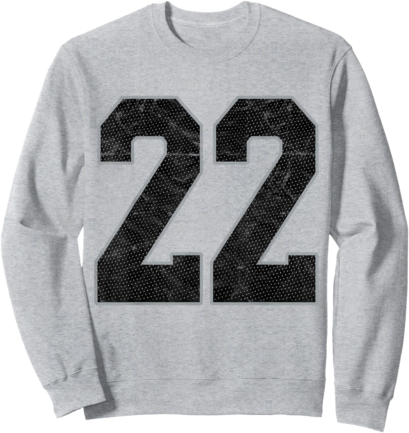 Number 22 Numbered Uniform Sports Team Jersey 22nd Birthday Sweatshirt - Sweatshirt | Ash