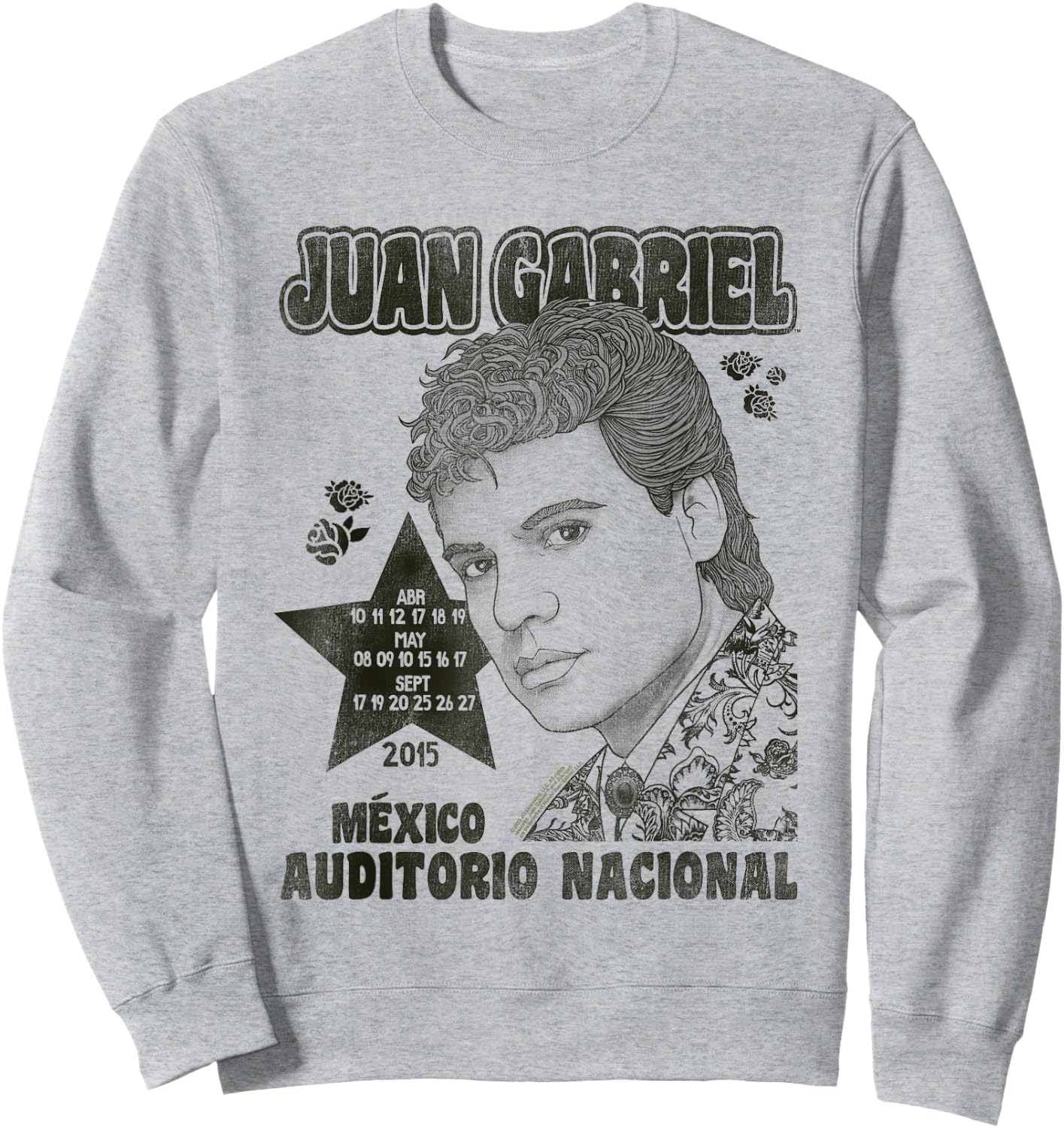 Juan Gabriel Auditorio Nacional 2015 Sweatshirt - Sweatshirt | Ash