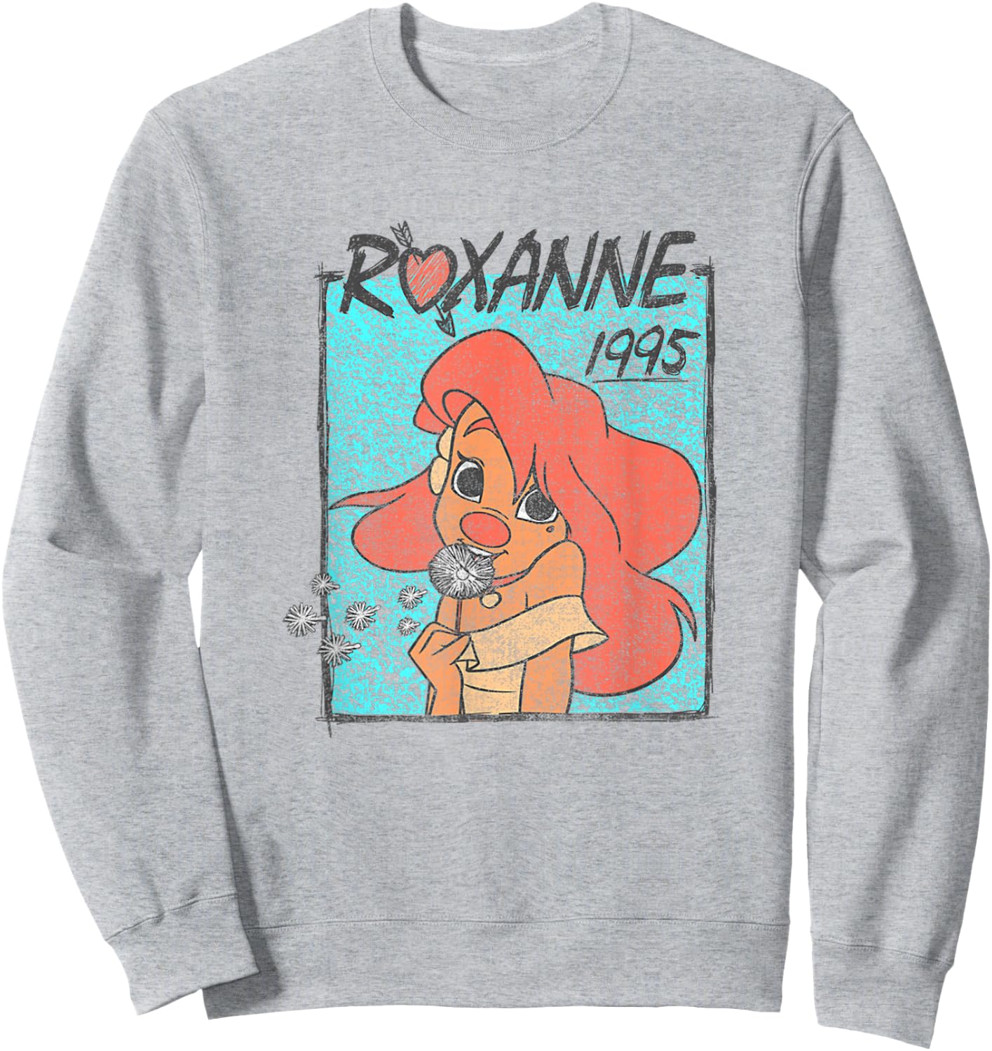 Disney A Goofy Movie 1995 Roxanne Dandelions Retro Portrait Sweatshirt - Sweatshirt | Ash