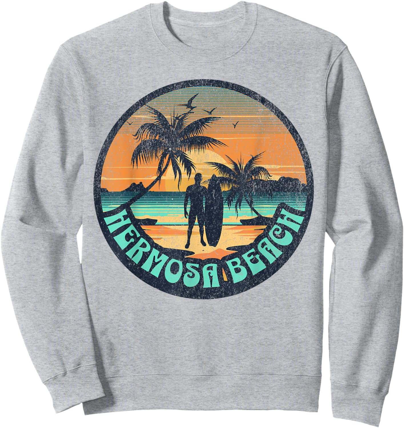Hermosa Beach Women Kids Sweatshirt - Sweatshirt | Ash
