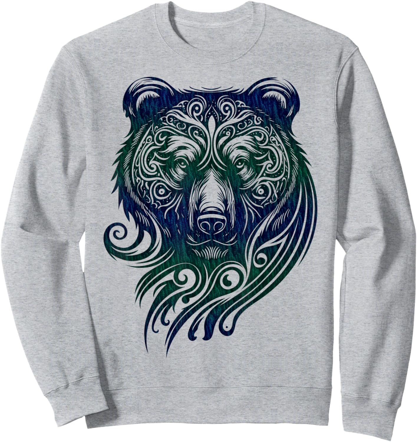 Bear Grizzly Nordic Indian Celtic Mythology Wild Animal Fan Sweatshirt - Sweatshirt | Ash
