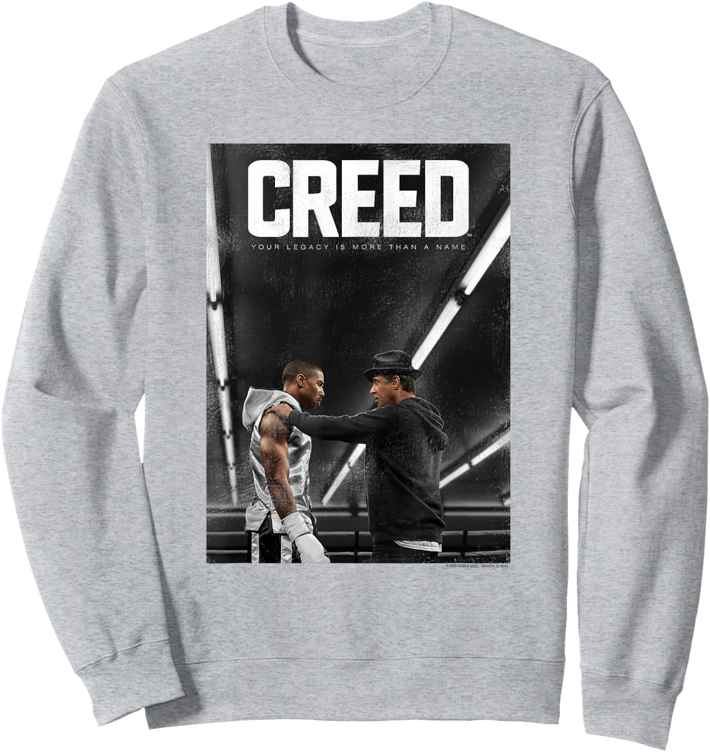 CREED Creed Poster Adult White Small Classic Fit Short Sleeve Sweatshirt - Sweatshirt | Ash