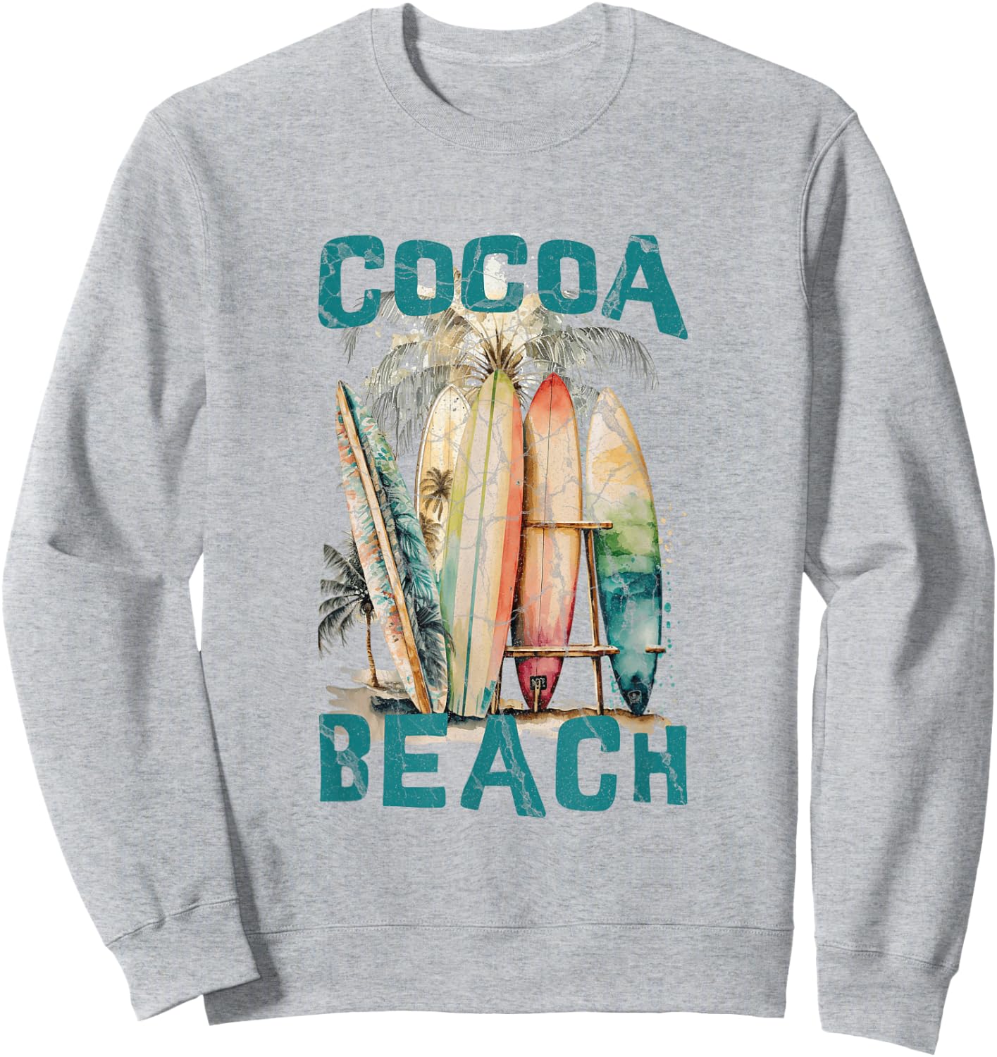 Cocoa Beach Florida Sweatshirt - Sweatshirt | Ash