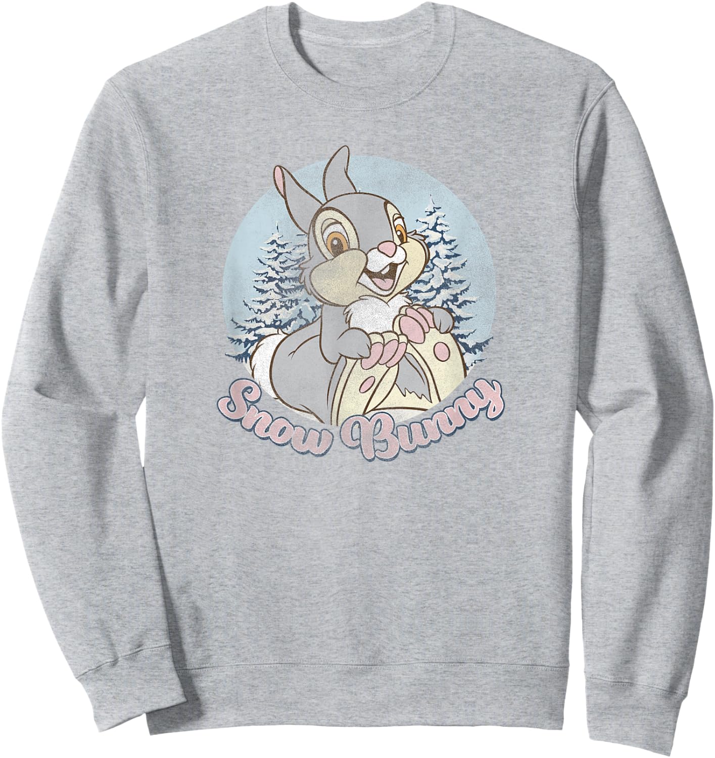 Disney Bambi Thumper Christmas Snow Bunny Sweatshirt - Sweatshirt | Ash