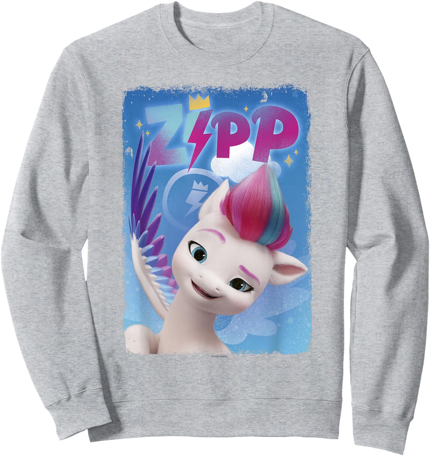 My Little Pony: A New Generation Zipp Storm Poster Sweatshirt - Sweatshirt | Ash