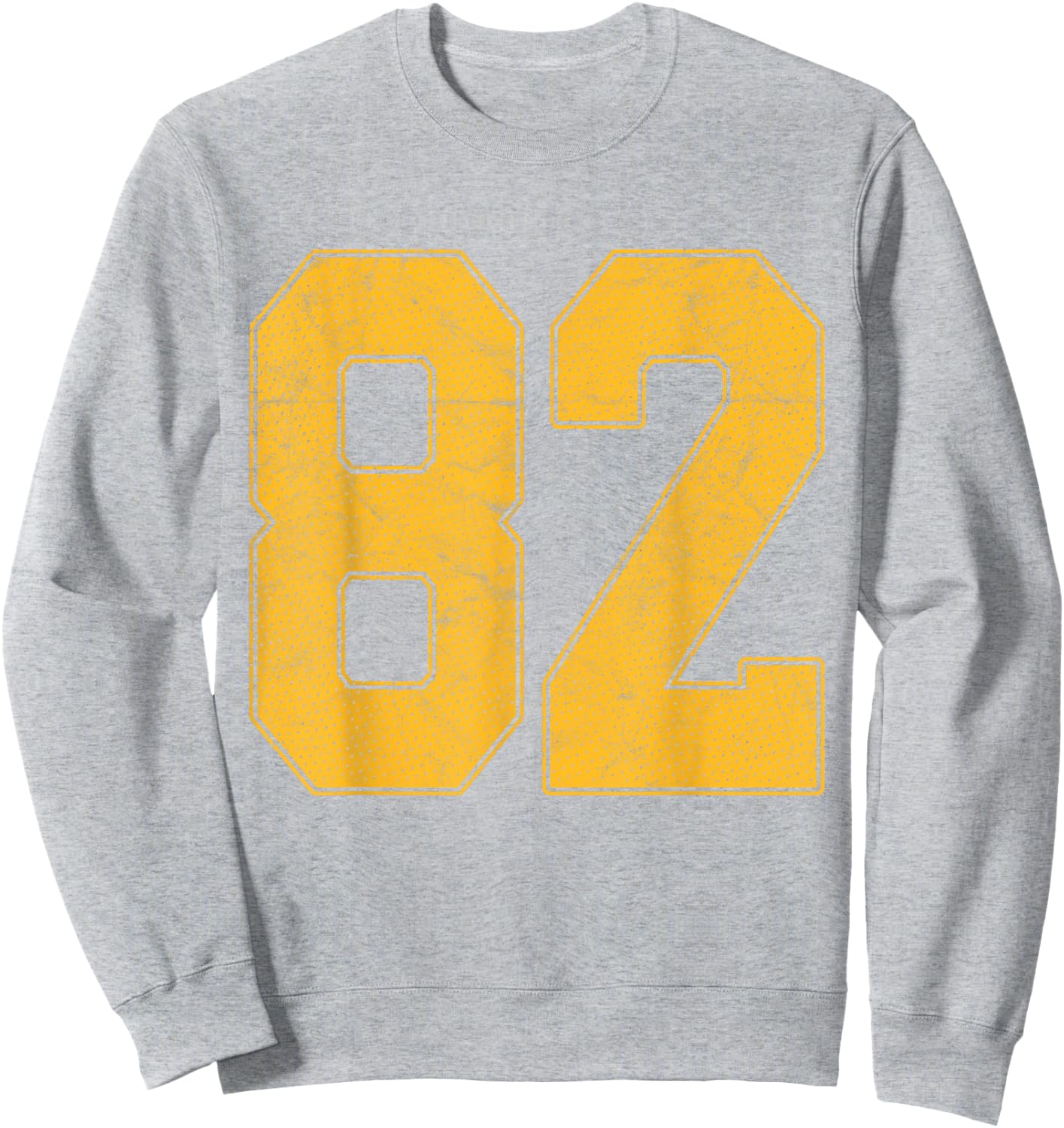 Number 82 Numbered Uniform Sports Team Jersey 82nd Birthday Sweatshirt - Sweatshirt | Ash