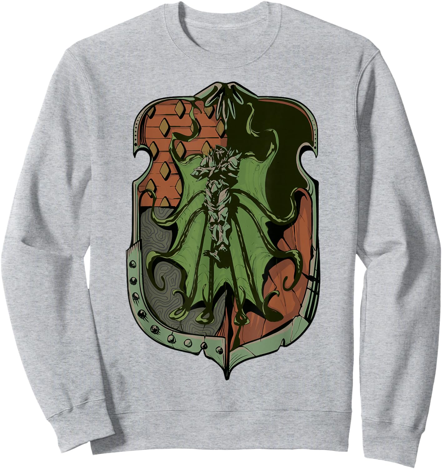 Marvel Mech Strike Doctor Doom Shield Emblem Sweatshirt - Sweatshirt | Ash