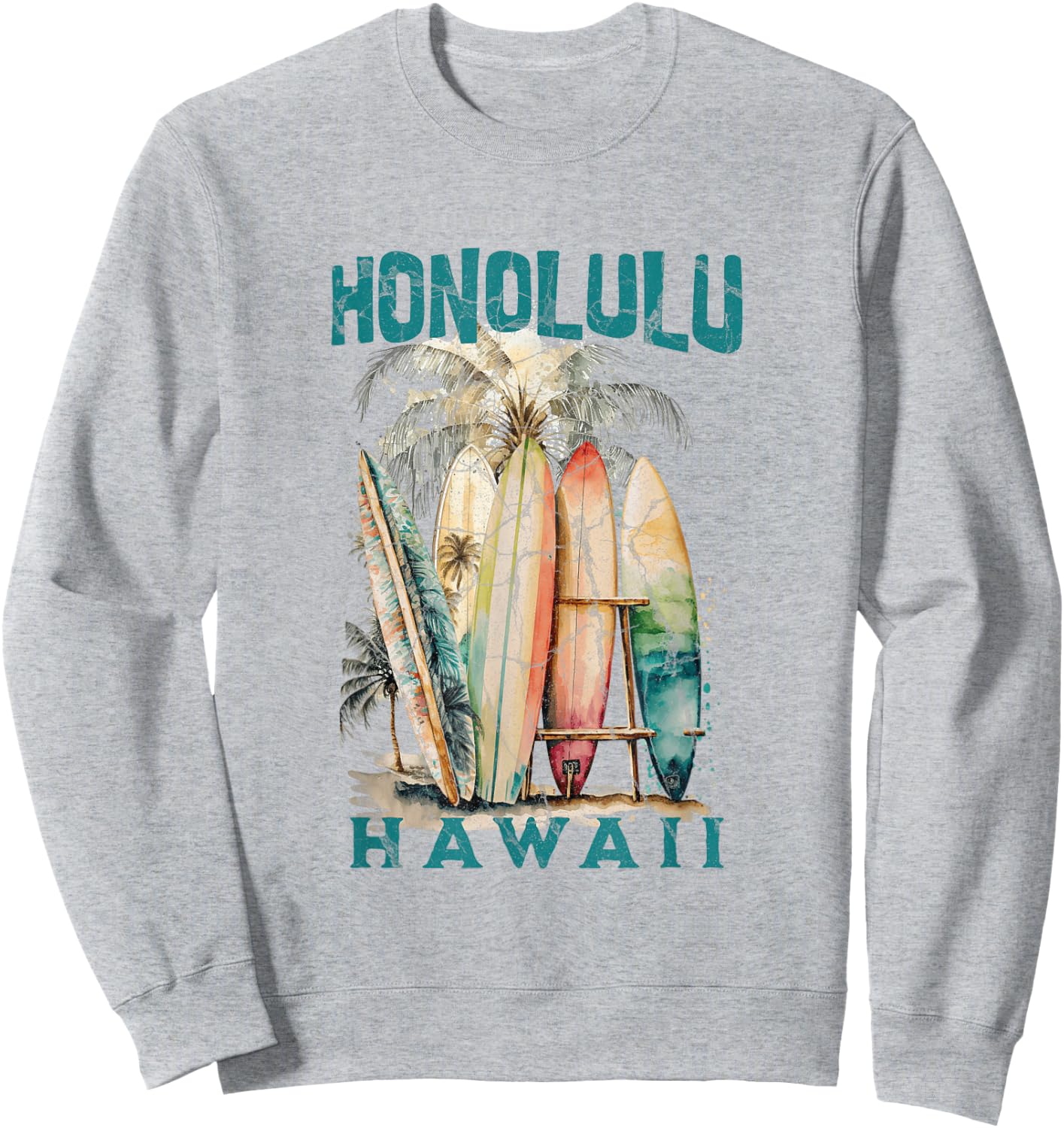 Honolulu Hawaii Sweatshirt - Sweatshirt | Ash