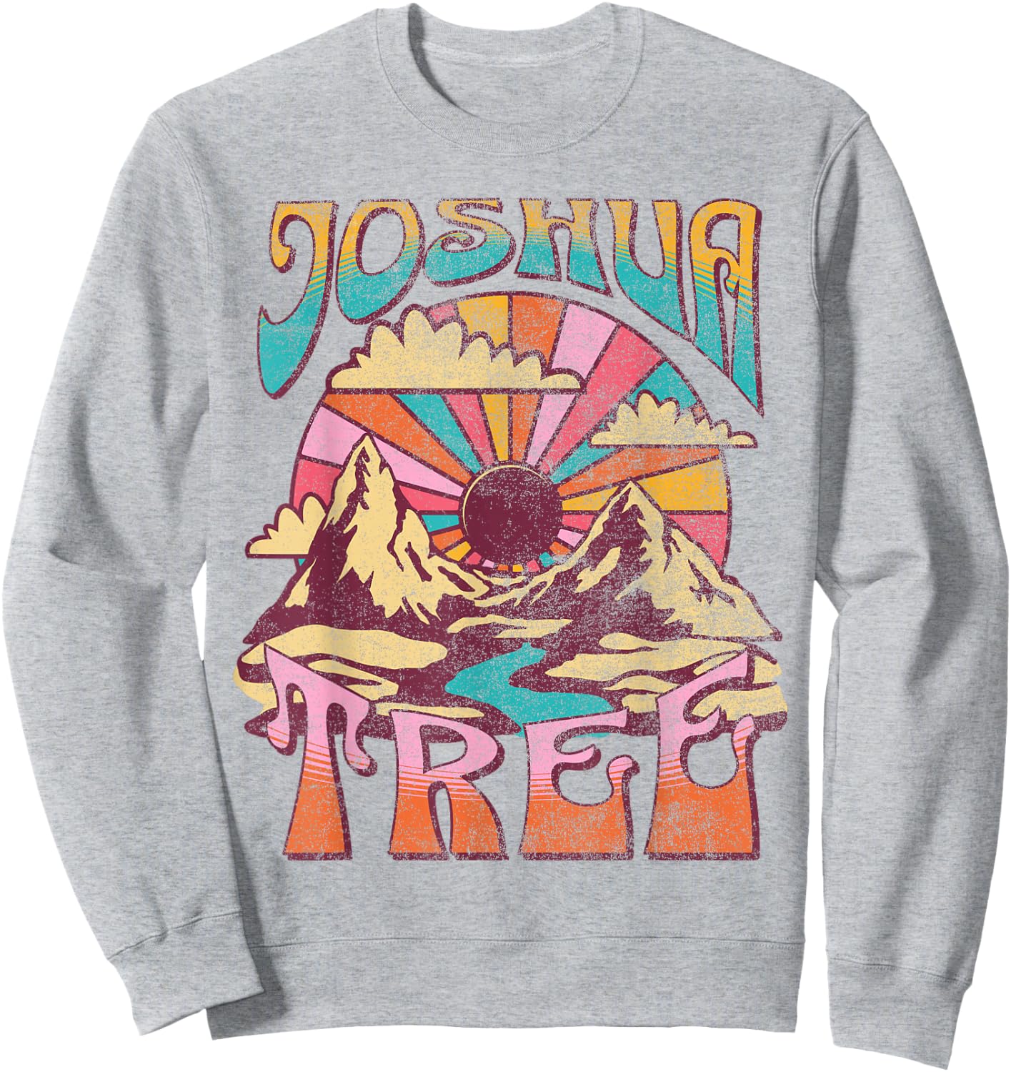 Joshua Tree California Nature Hiking Mountains Outdoors Sweatshirt - Sweatshirt | Ash