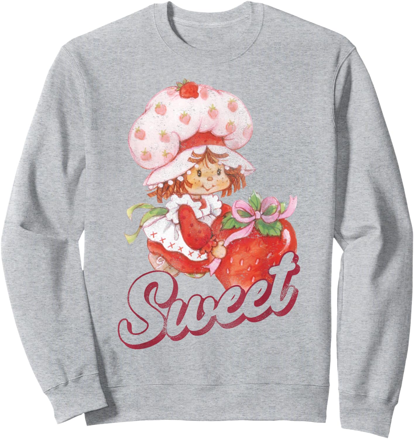 Strawberry Shortcake Vintage Sweet Portrait Sweatshirt - Sweatshirt | Ash