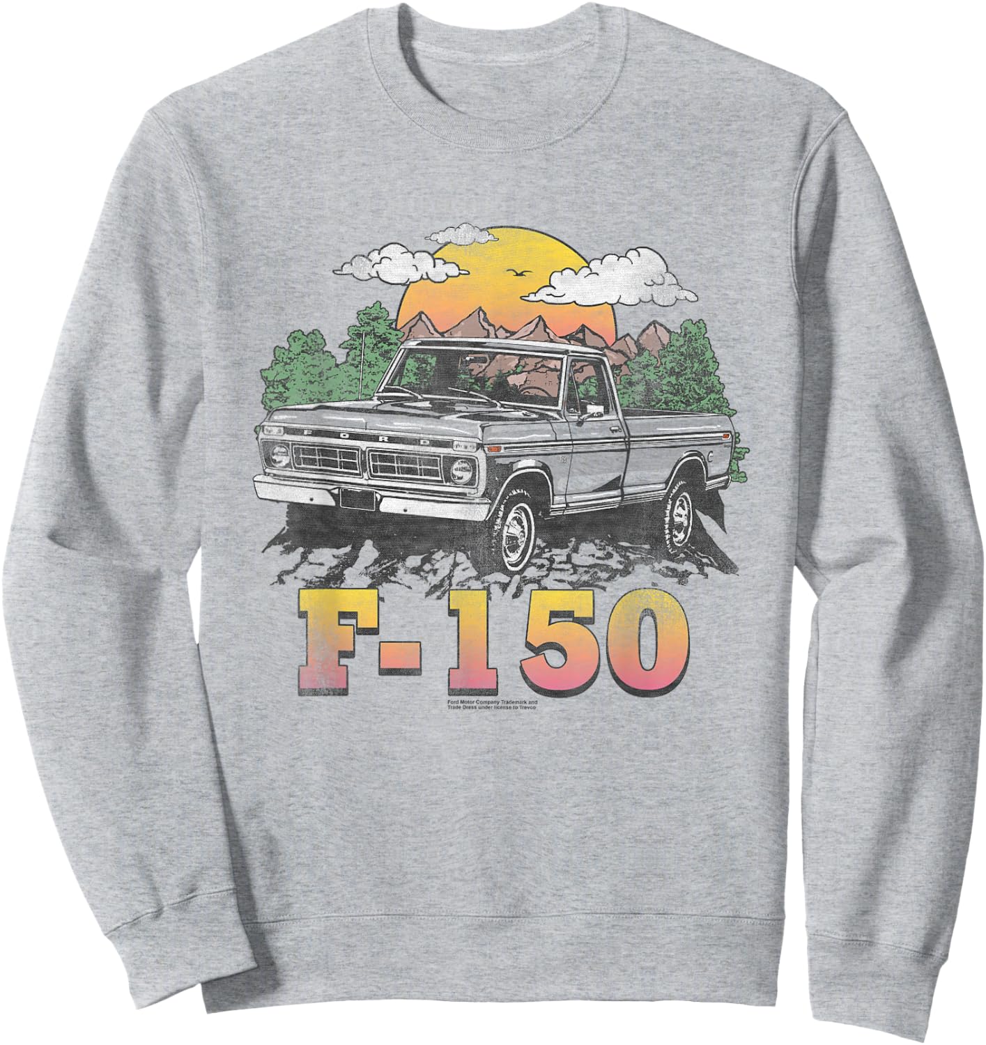 Ford Trucks F150 Mountain Ride Sweatshirt - Sweatshirt | Ash