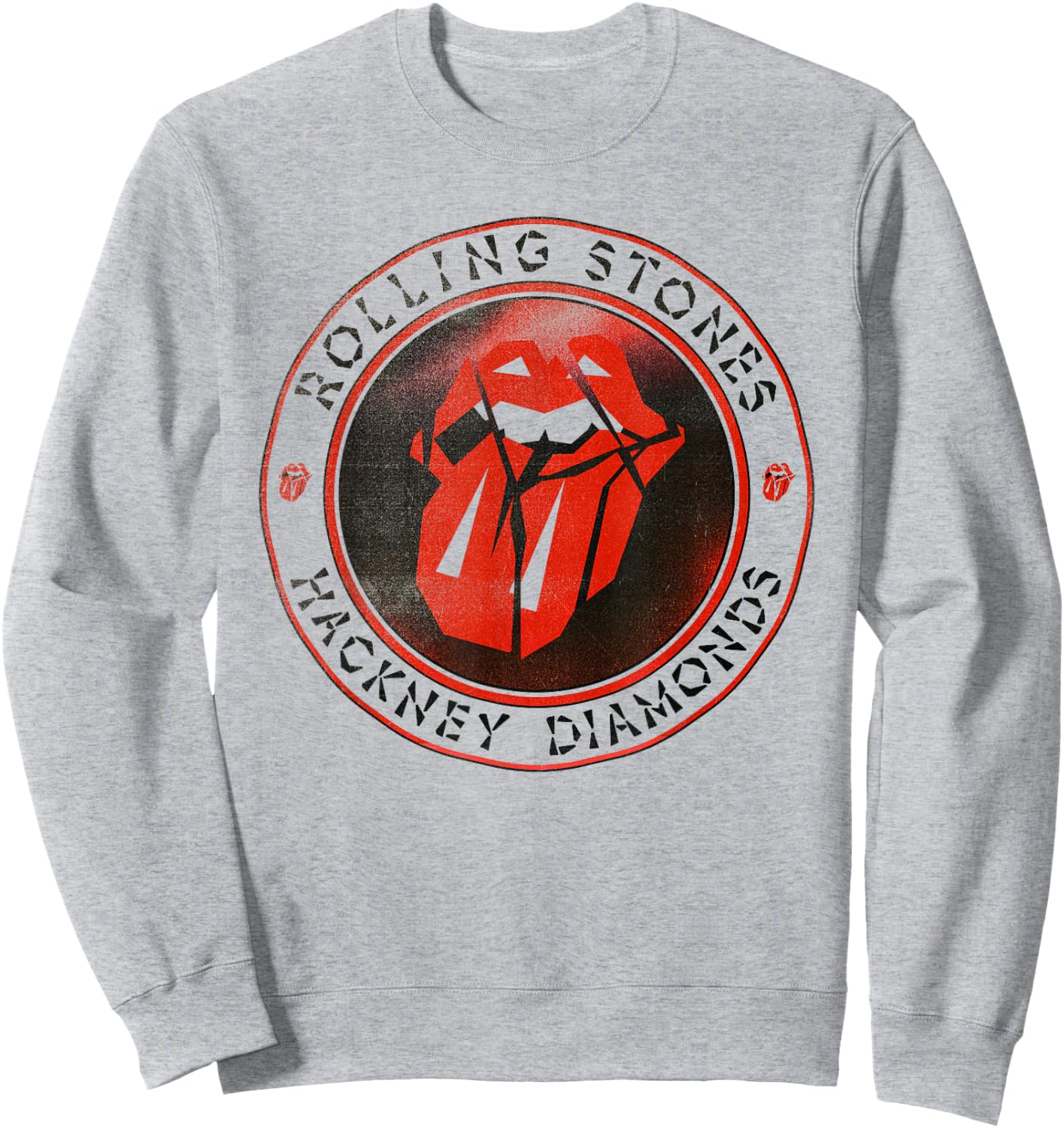 Official The Rolling Stones HD Circle Logo Sweatshirt - Sweatshirt | Ash