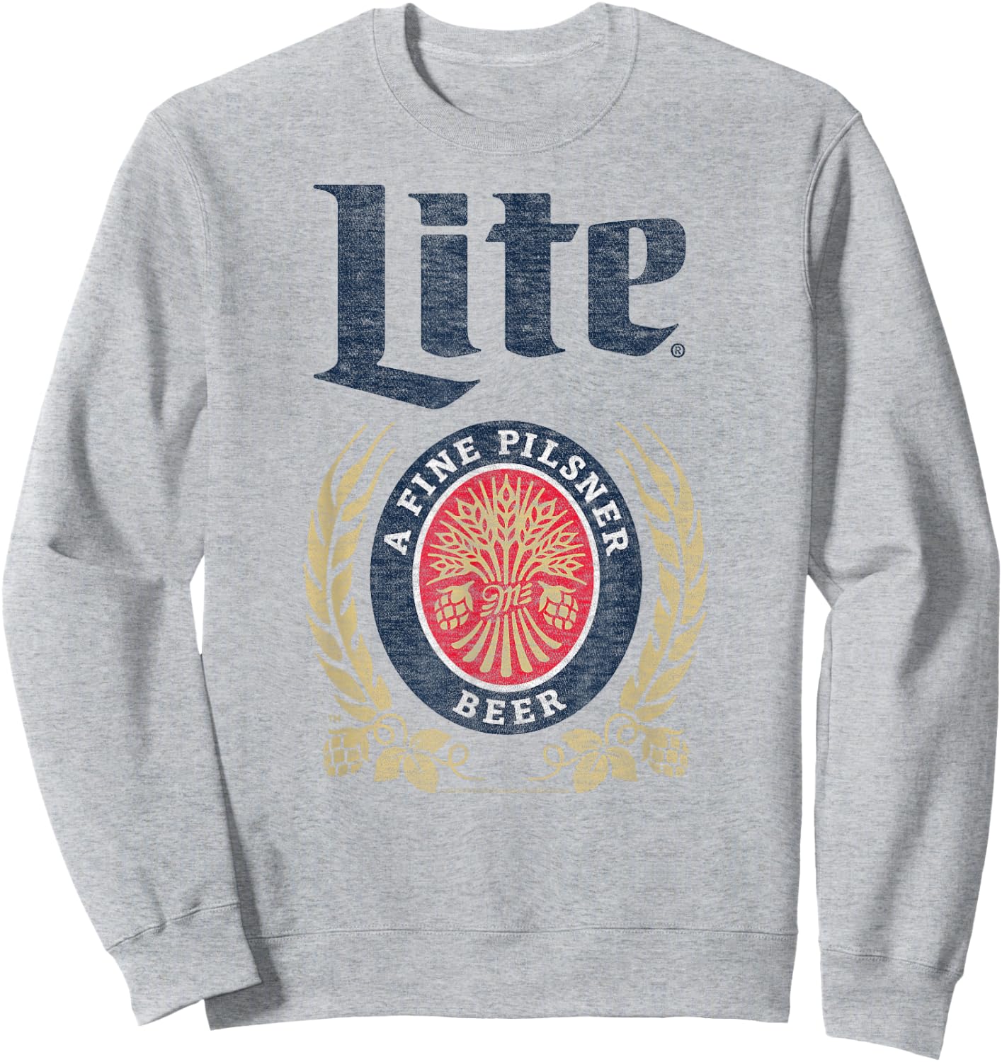 Miller Lite - Crest Logo Sweatshirt - Sweatshirt | Ash