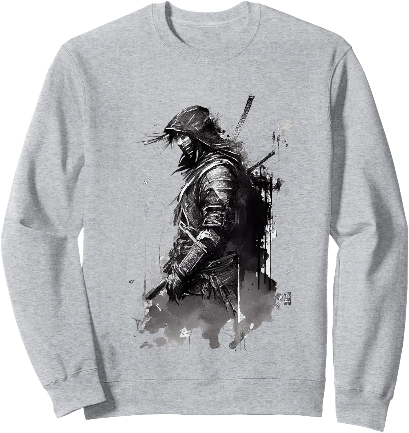 Ronin Samurai Warrior Sweatshirt - Sweatshirt | Ash