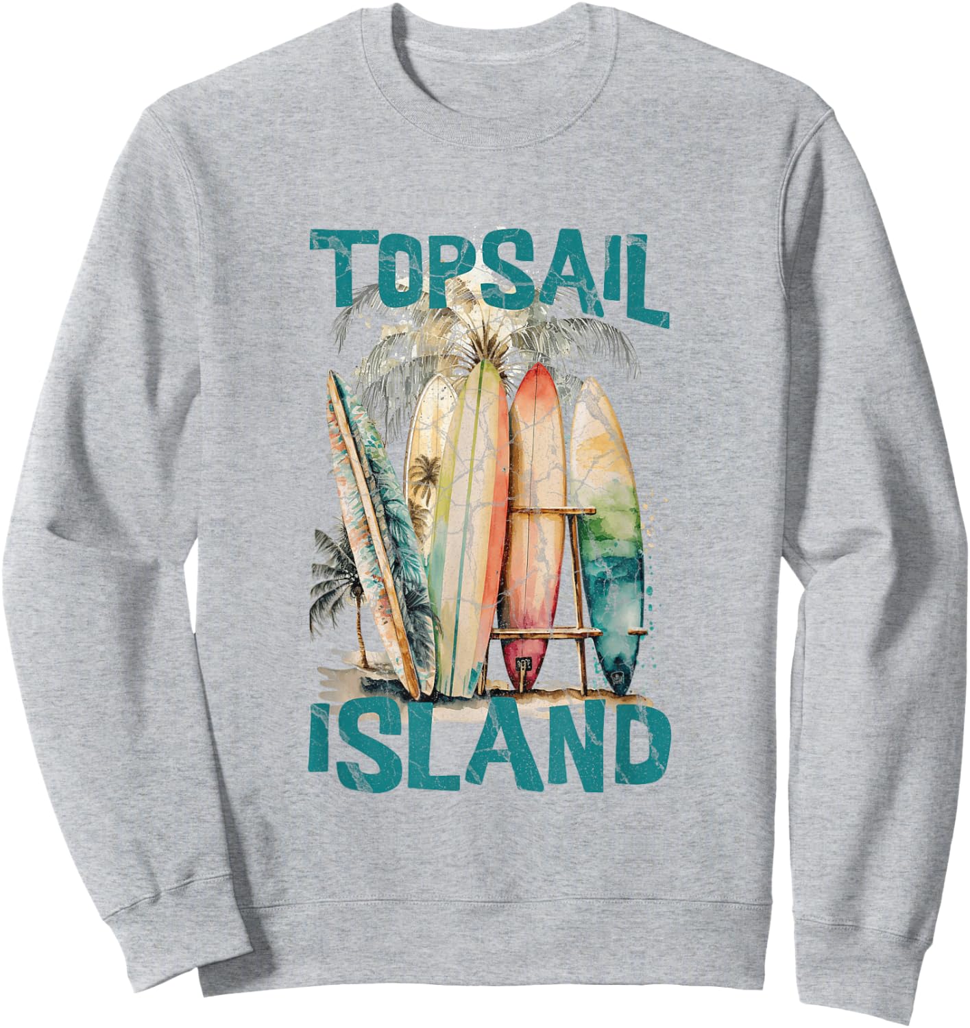 Topsail Island Sweatshirt - Sweatshirt | Ash