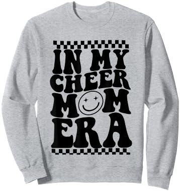 In My Cheer Mom Era Trendy Cheerleading Football Mom Life Sweatshirt - Sweatshirt | Ash