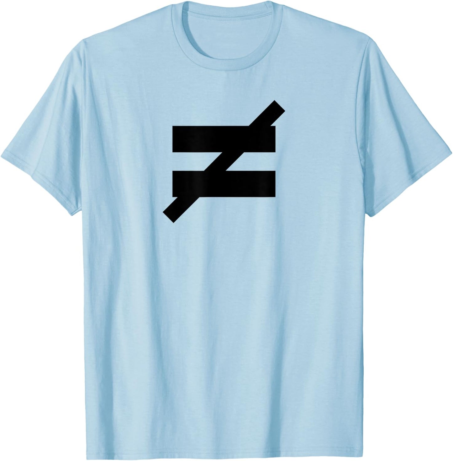 Not Equal - Sign T-Shirt - T-Shirt | Light Blue