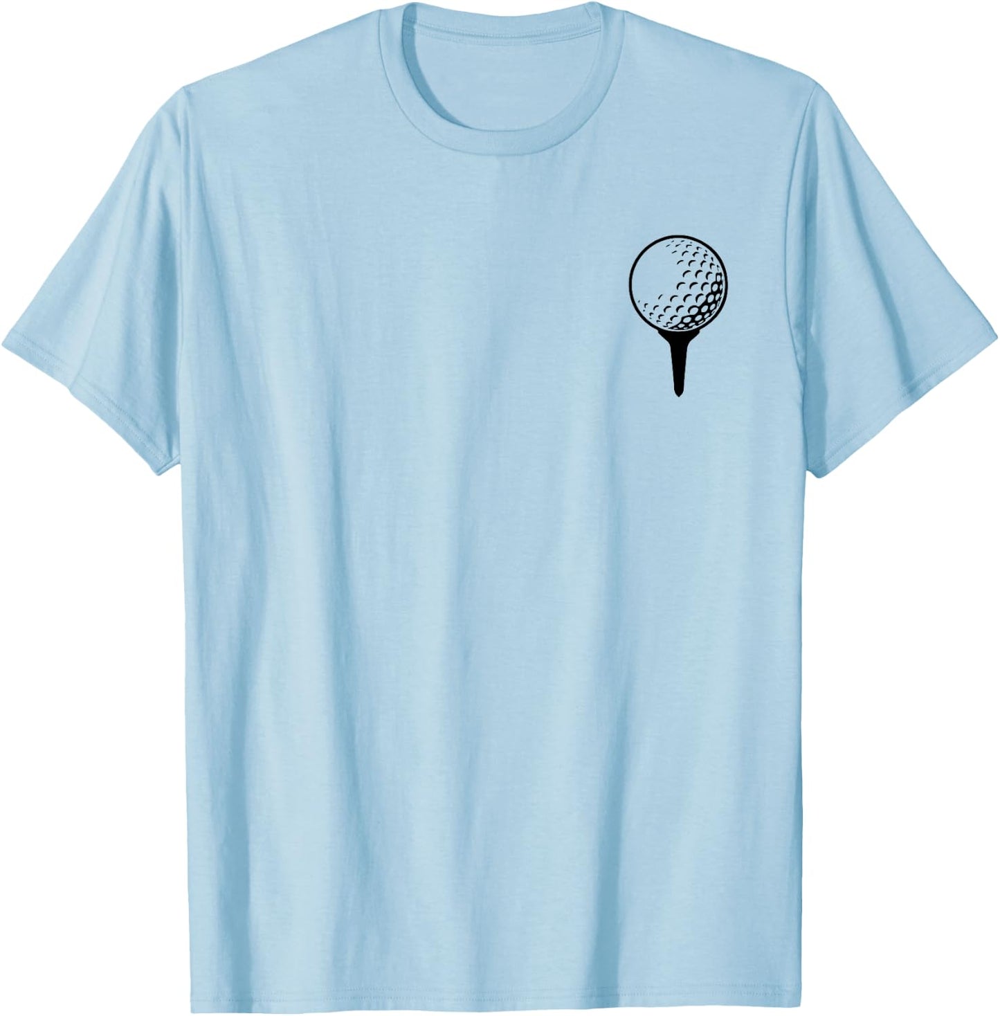 Golf Ball On T-Shirt - T-Shirt | Light Blue