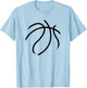 Threadrock -Kids & Adults Basketball Halloween , Orange, Small, Short Sleeve T-Shirt - T-Shirt | Light Blue