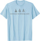 Minimalistic Winter Wonderland Minimal T-Shirt - T-Shirt | Light Blue