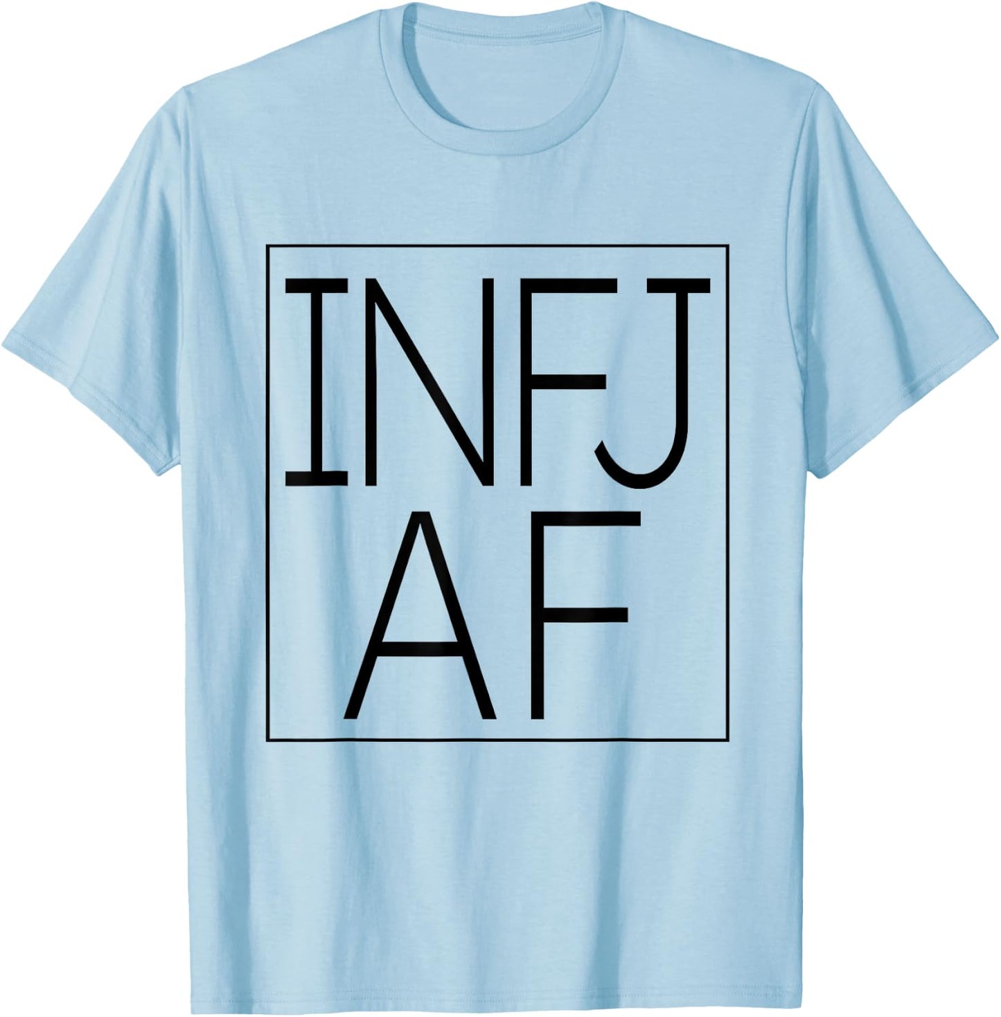 INFJ Pride INFJ AF T-Shirt - T-Shirt | Light Blue