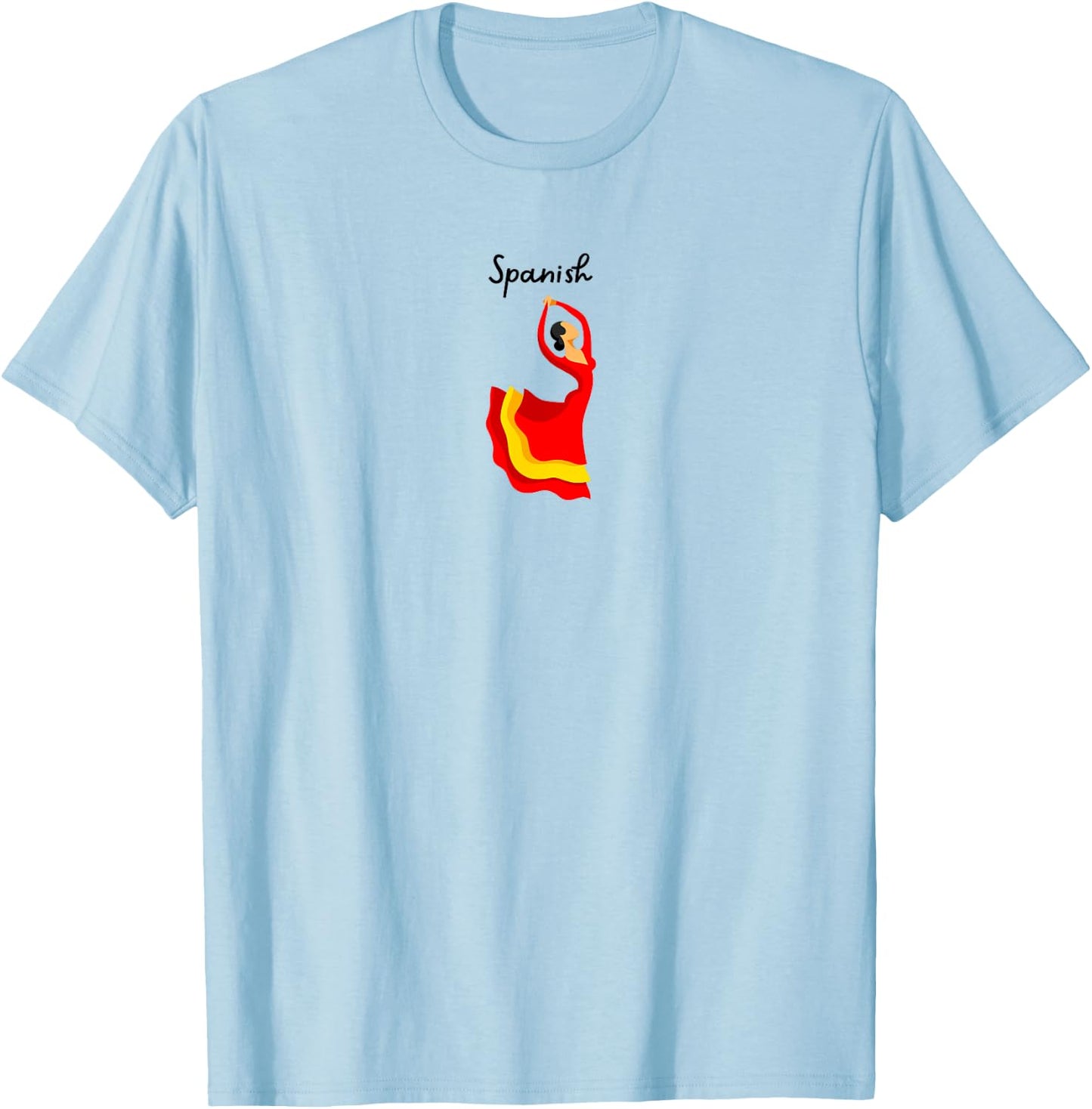 Spanish Dancer Nutcracker Ballet Christmas Holidays Graphic T-Shirt - T-Shirt | Light Blue