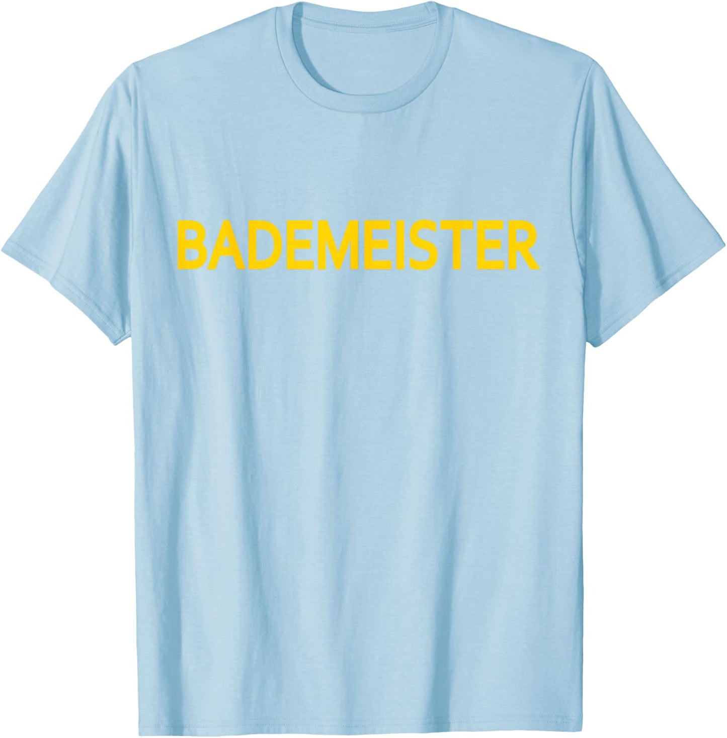 Badmeister Swimming Master Breast Lettering Men Women T-Shirt - T-Shirt | Light Blue