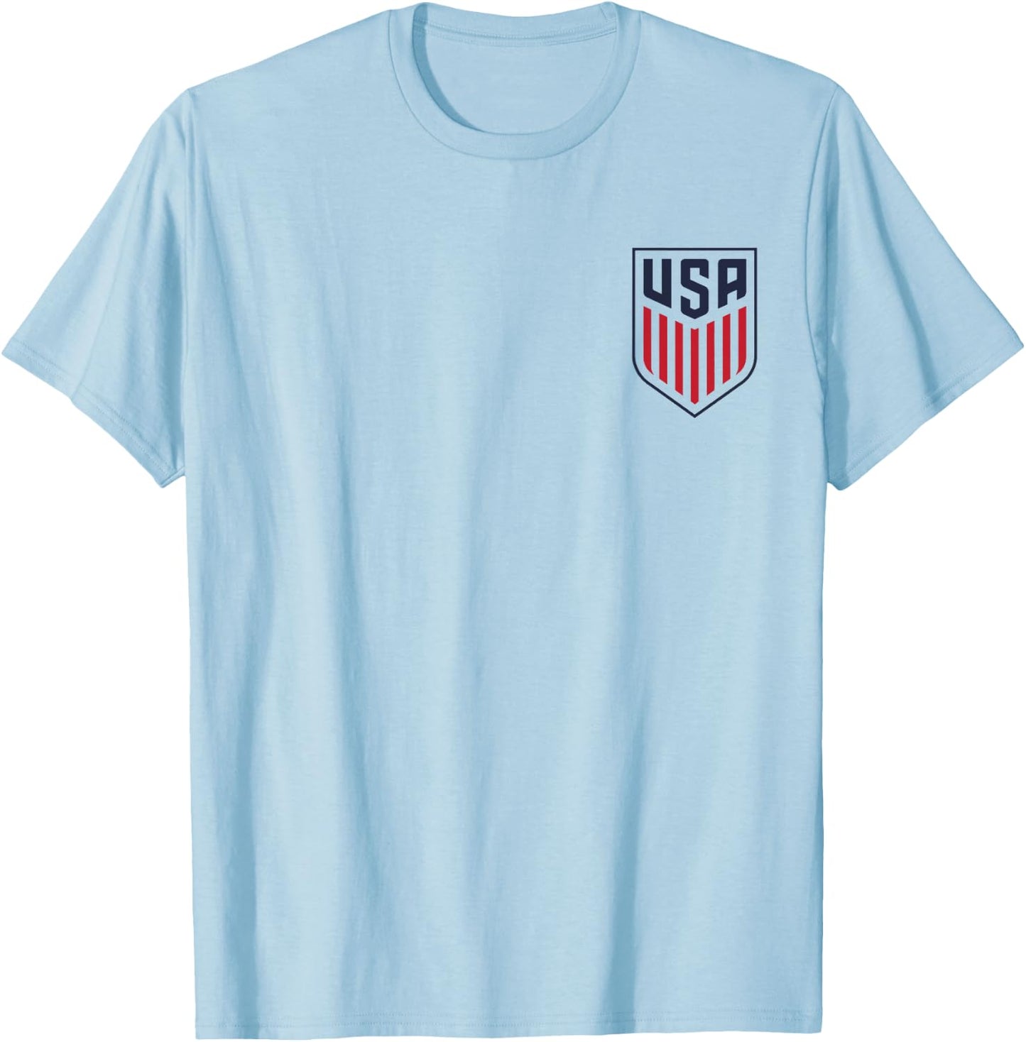 USA Flag American Football T-Shirt - T-Shirt | Light Blue