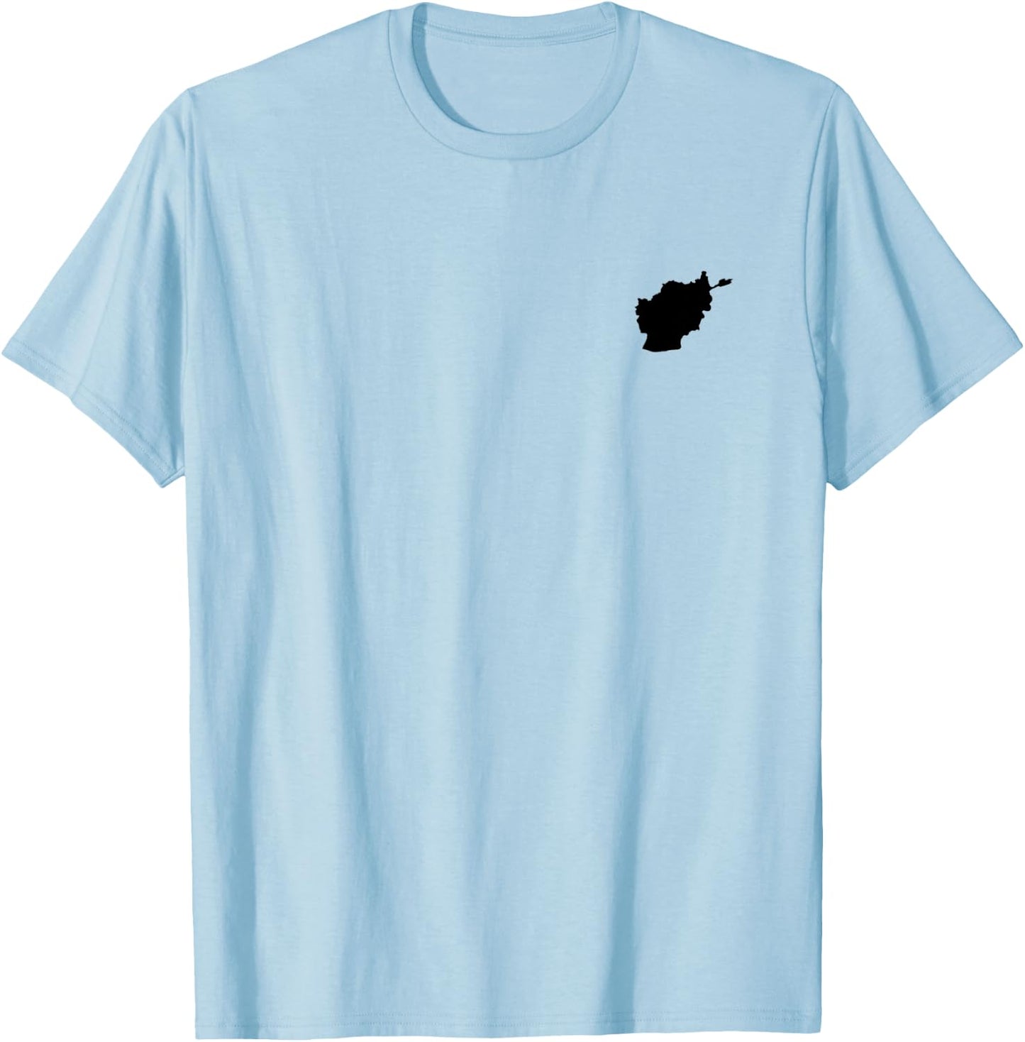 Afghanistan Map T-Shirt - T-Shirt | Light Blue