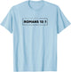 Christian Gift w/ Inspirational Scripture Quotes Romans 12:1 T-Shirt - T-Shirt | Light Blue
