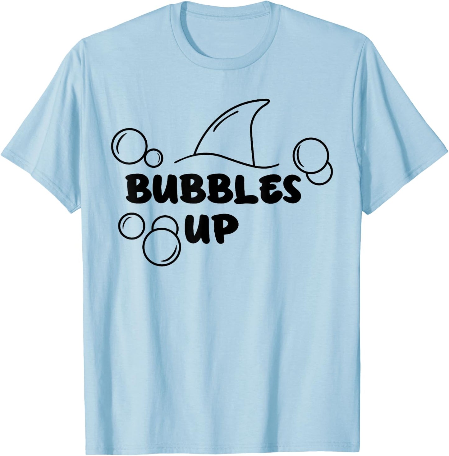Shark Bubbles Up T-Shirt - T-Shirt | Light Blue