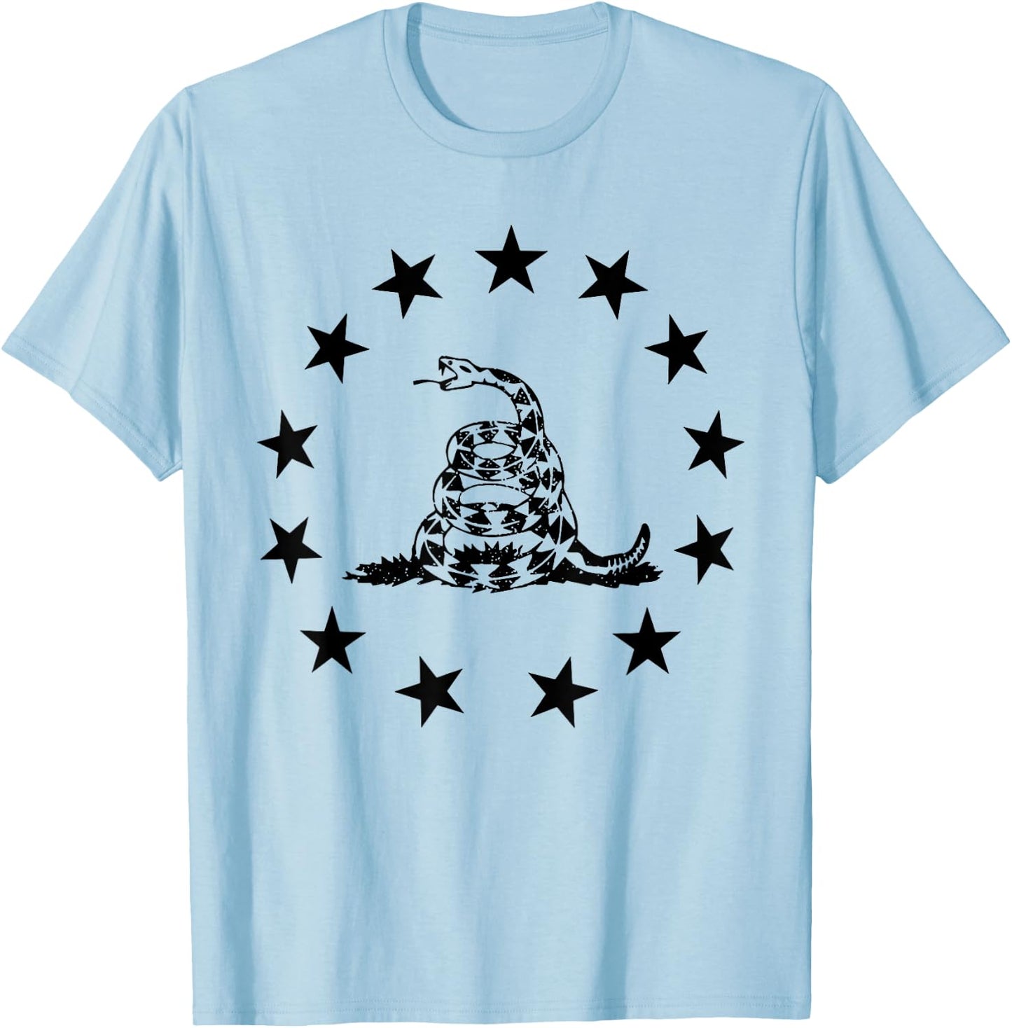 Betsy Ross Gadsden Flag T-Shirt - T-Shirt | Light Blue