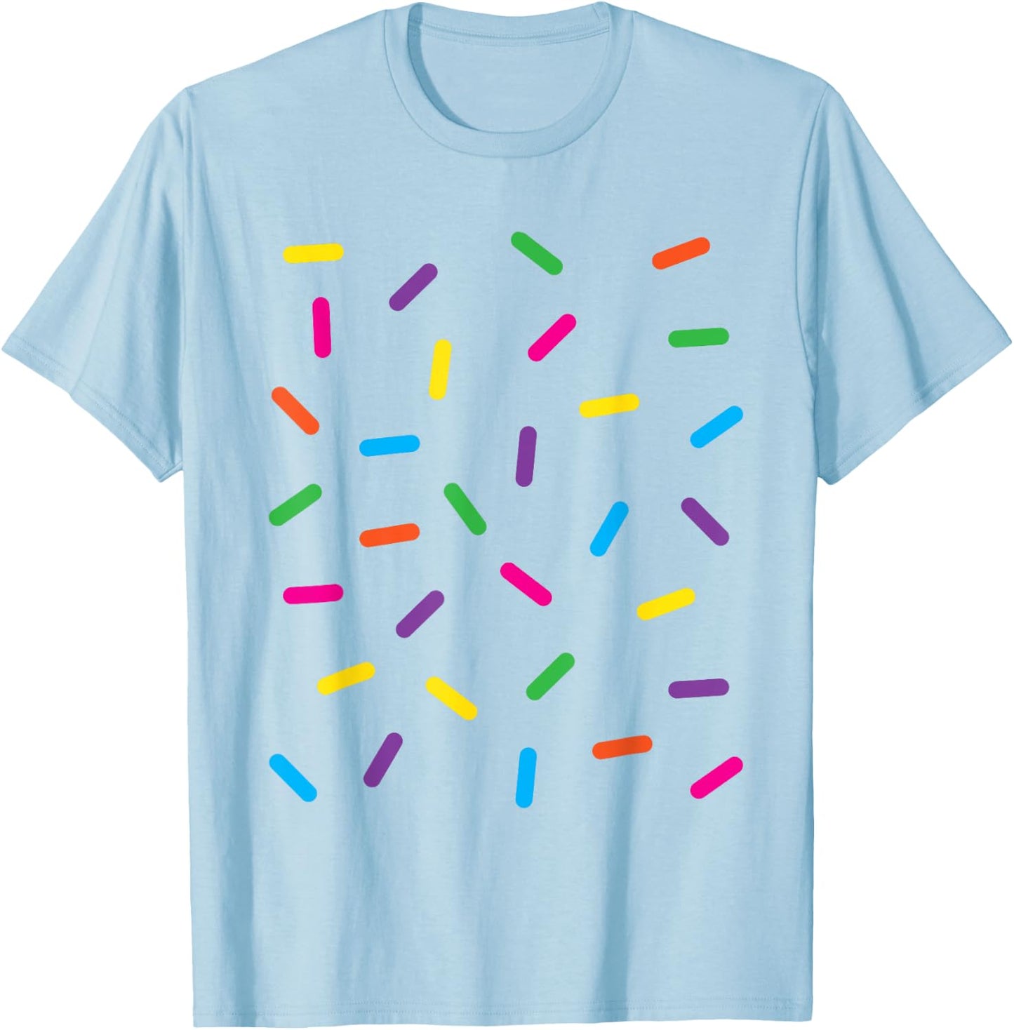 Funny Ice Cream Rainbow Sprinkles Jimmies Halloween Costume Men Women Kids T-Shirt - T-Shirt | Light Blue