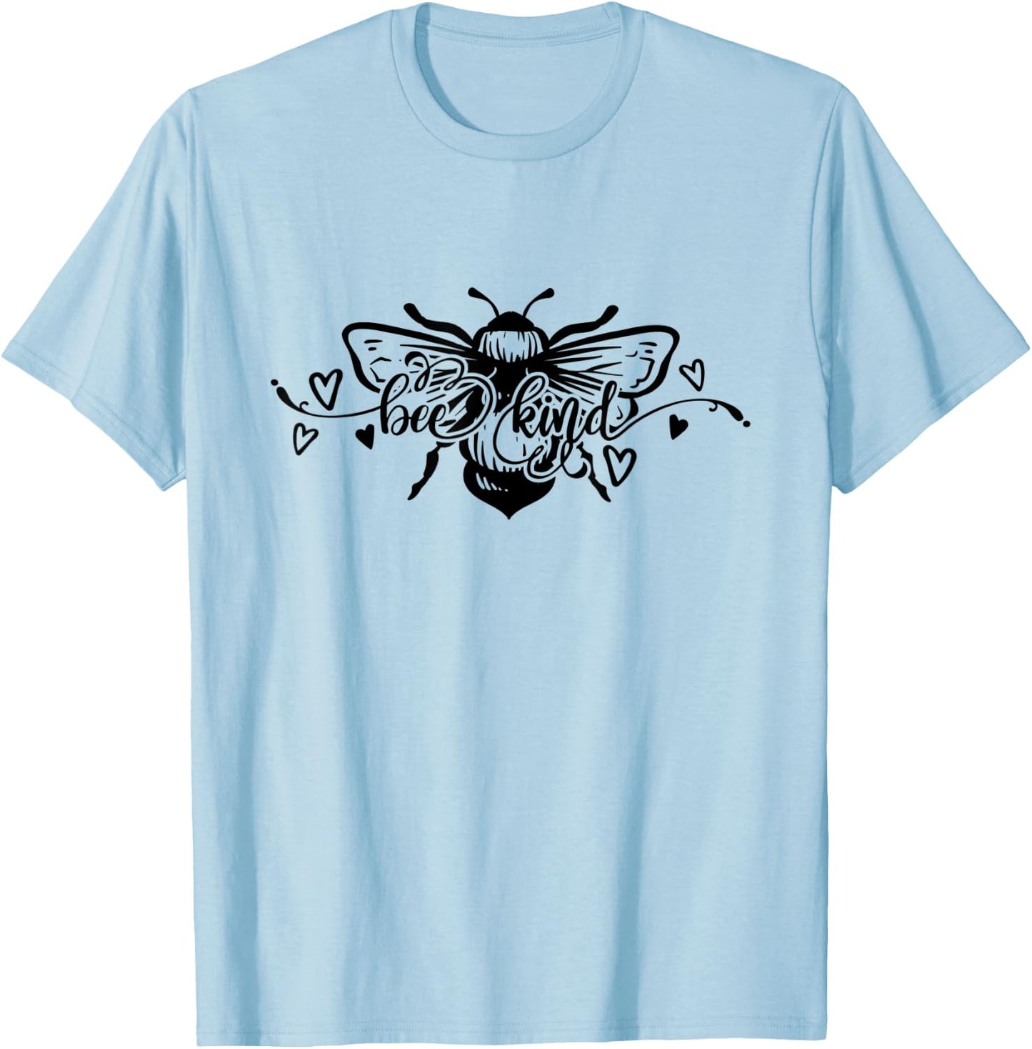 Bee Kind Wholesome Graphic T-Shirt - T-Shirt | Light Blue