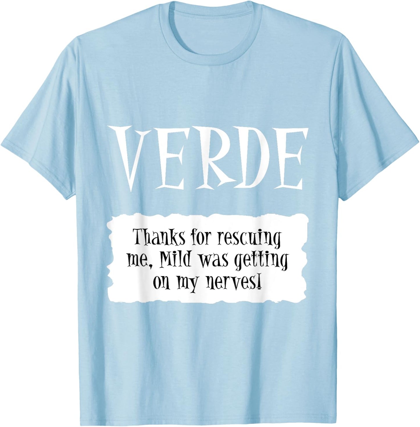VERDE - Hot Packet Halloween Taco Costume DIY Easy Uniform T-Shirt - T-Shirt | Light Blue