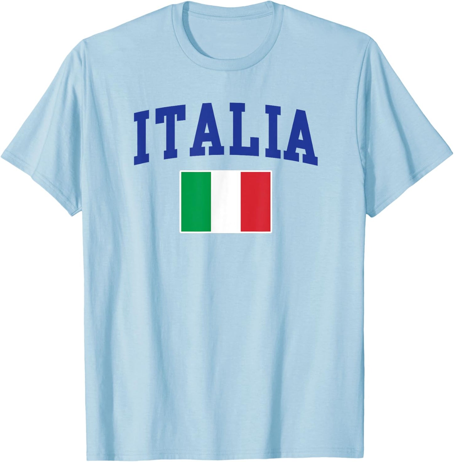 Italia Flag Italy Italiano Italian Family Novelty Souvenir T-Shirt - T-Shirt | Light Blue
