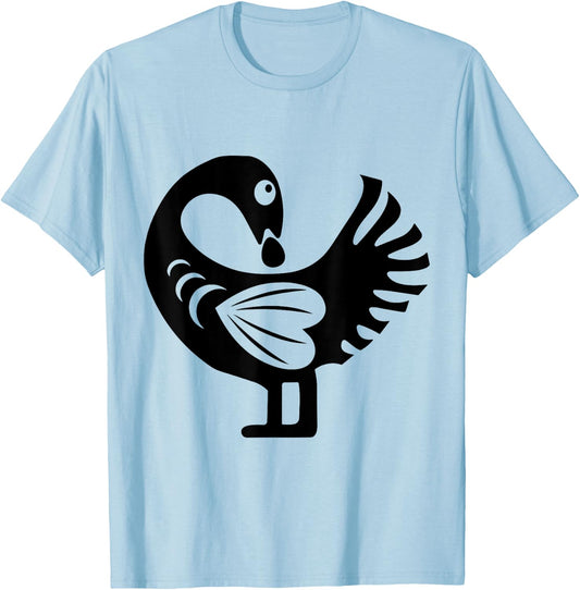 Sankofa Symbol Adinkra Ghana Black History Bird T-Shirt - T-Shirt | Light Blue