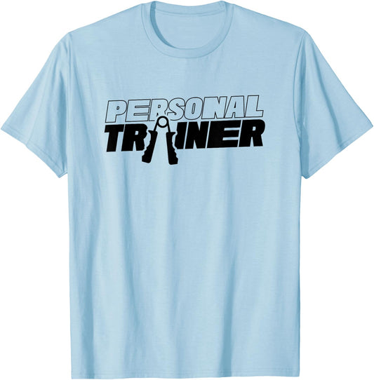 Personal Trainer Workout Instructor Coach Fitness T-Shirt - T-Shirt | Light Blue