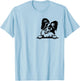 Funny Papillion Dog Inside Pocket Lovers Dog Gift Men Women T-Shirt - T-Shirt | Light Blue