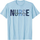 Retro Forensic Nurse Gifts Nursing Apparel T-Shirt - T-Shirt | Light Blue