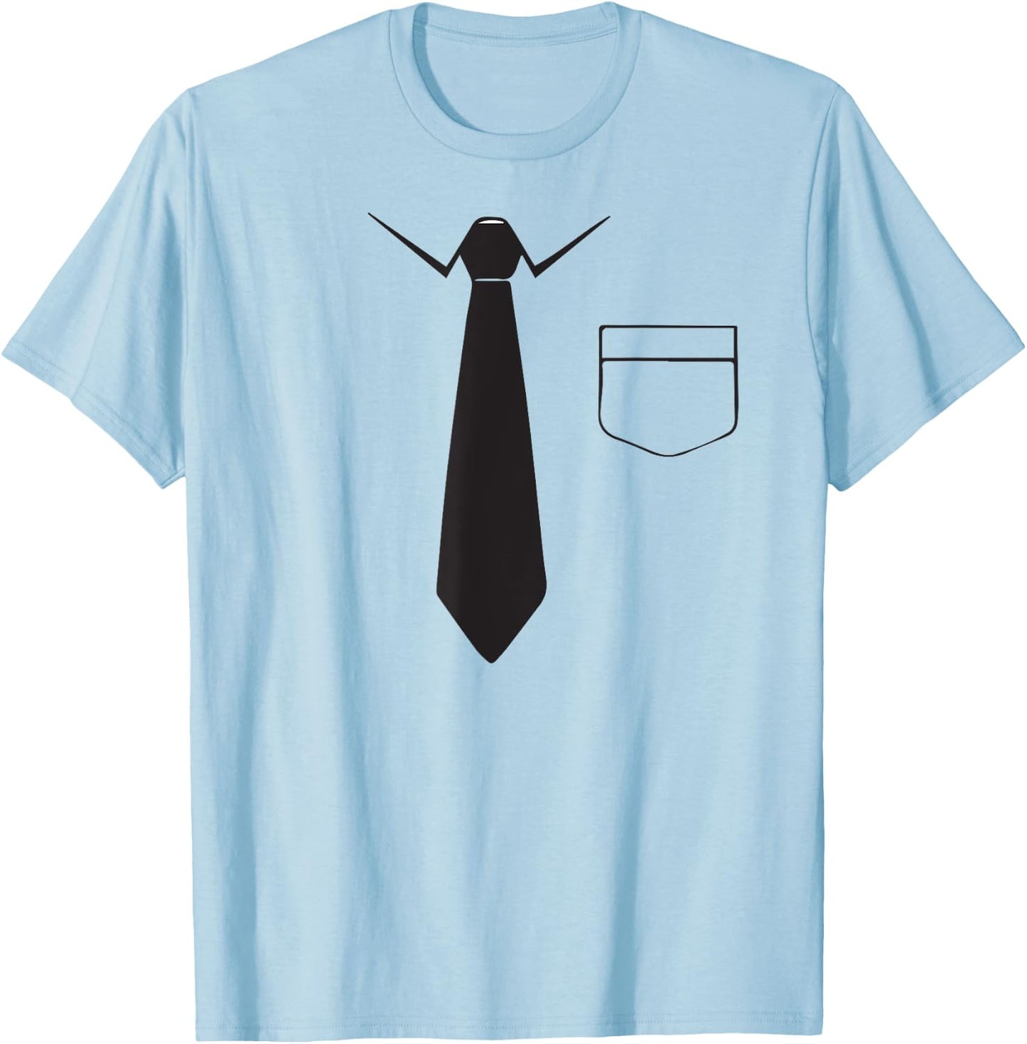 Black Tie and Pocket Men's Great costume weddings Halloween T-Shirt - T-Shirt | Light Blue
