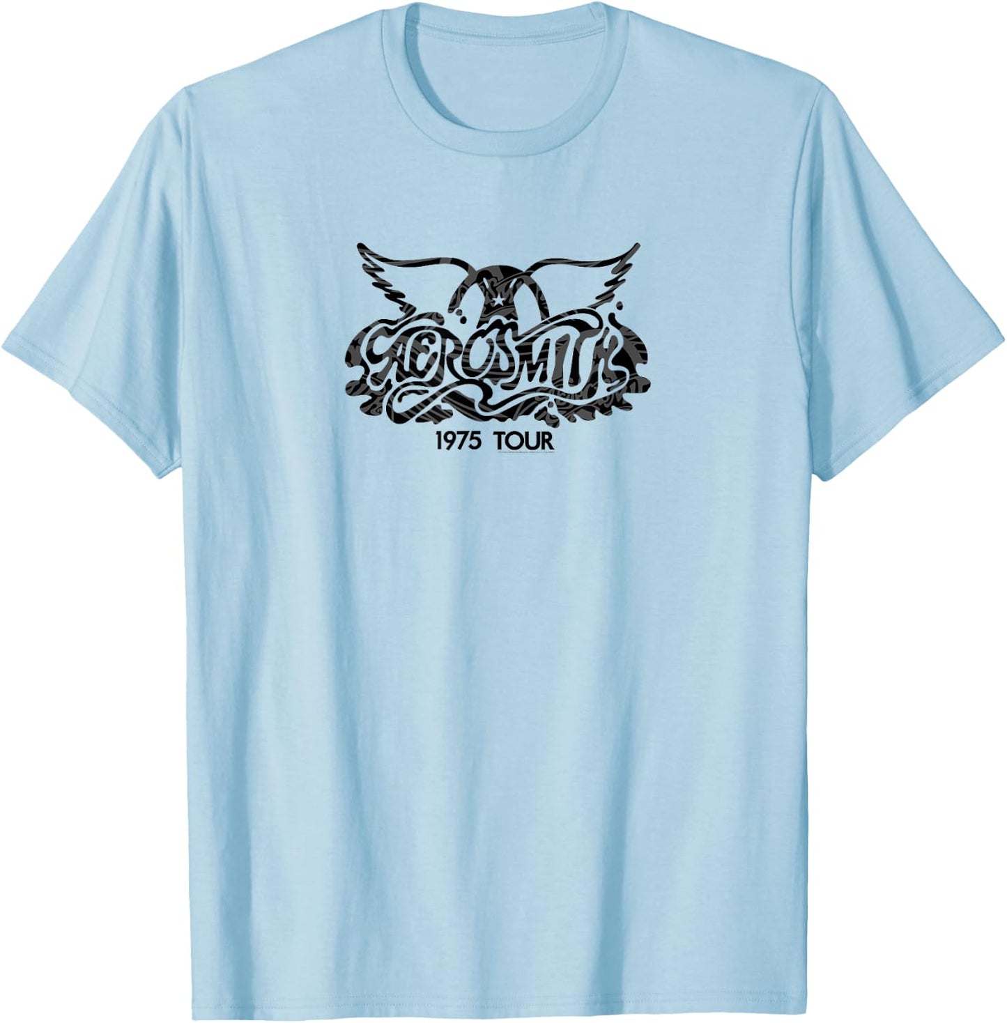 Aerosmith - 1975 Tour Wings T-Shirt - T-Shirt | Light Blue