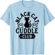 Cuddle Club with Black Cats T-Shirt - T-Shirt | Light Blue