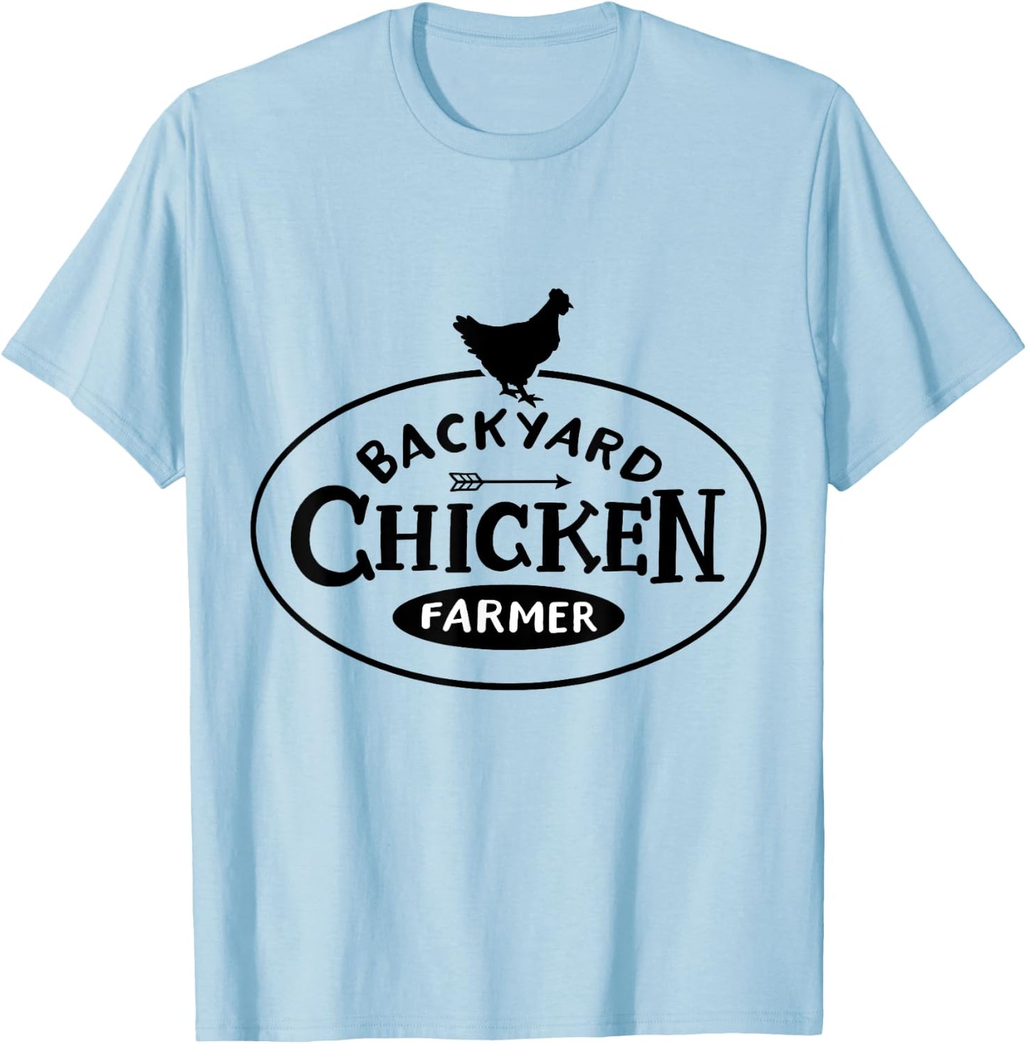 Backyard Chicken Farmer Chicken Lover Cute T-Shirt - T-Shirt | Light Blue