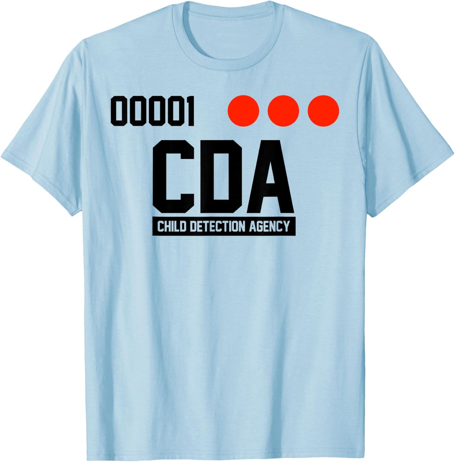 C D A Child Detection Agency T-Shirt - T-Shirt | Light Blue