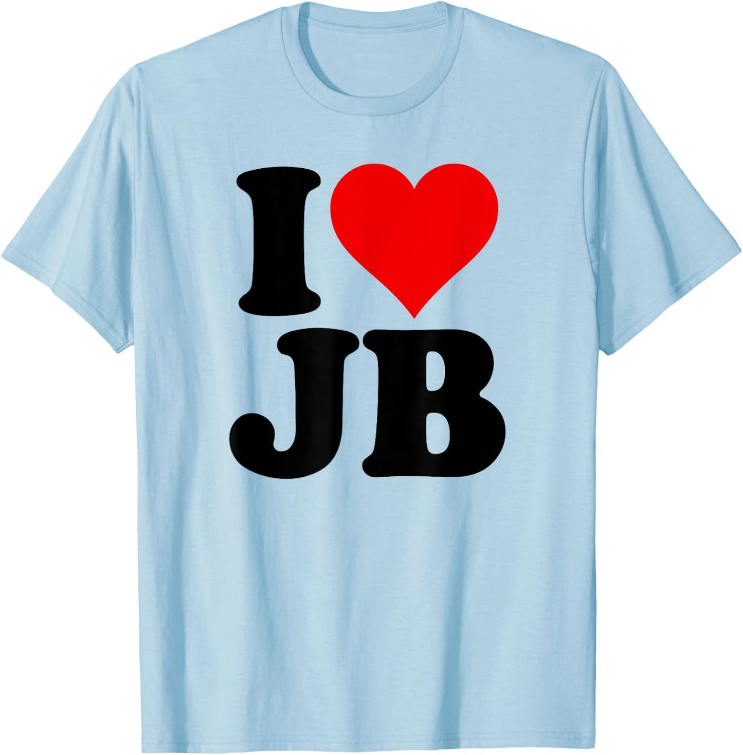 I Love Heart Jb J B J.b. T-Shirt - T-Shirt | Light Blue