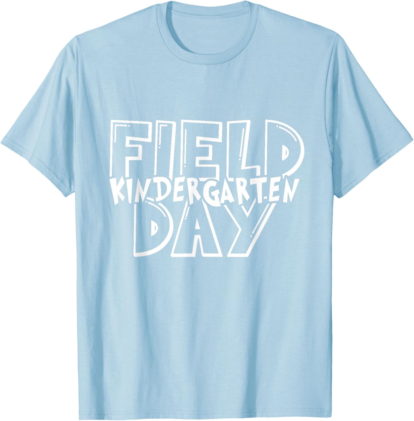Field Day 2025 Kindergarten school teacher kids Green T-Shirt - T-Shirt | Light Blue