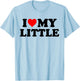 I Heart My Little Love Matching Little Big Sorority T-Shirt - T-Shirt | Light Blue